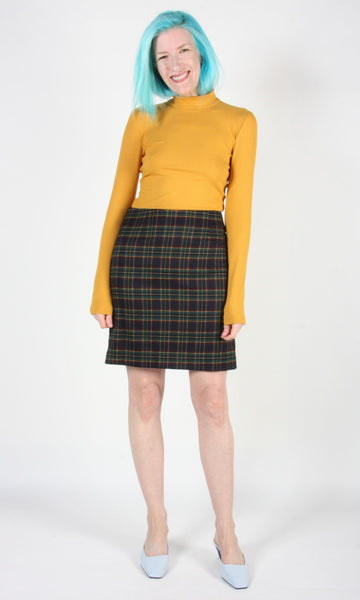 RN1446 - S - Elepaio Skirt - Plaid