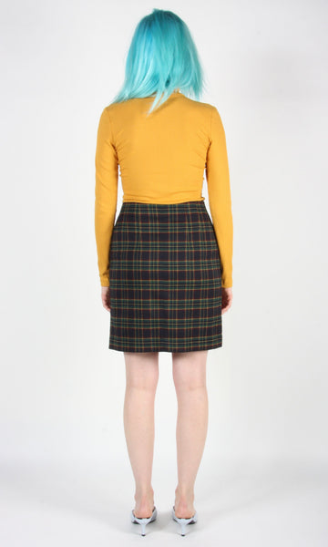 RN1446 - S - Elepaio Skirt - Plaid