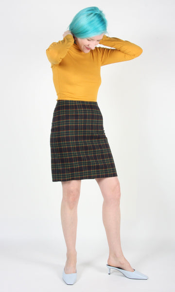 RN1446 - S - Elepaio Skirt - Plaid