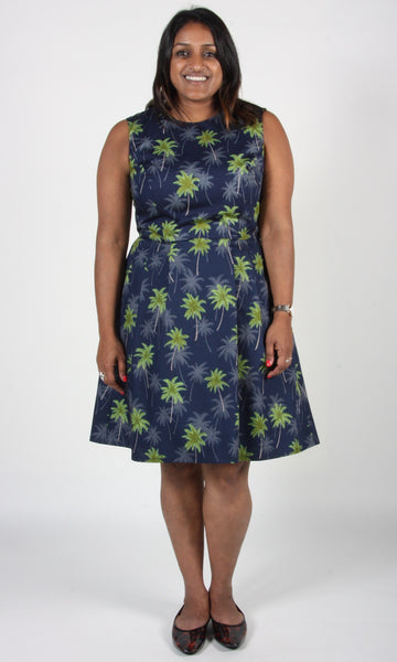 Peafowl Dress - Palms