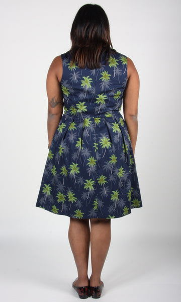 Peafowl Dress - Palms