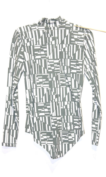 XS - Coquette Bodysuit - Sage/White Shards #2