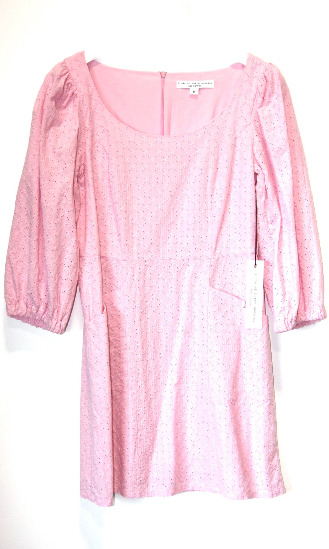 pink dress with birds Ruffle Collar Dress w/ Birds (Pink) 2T / Pink