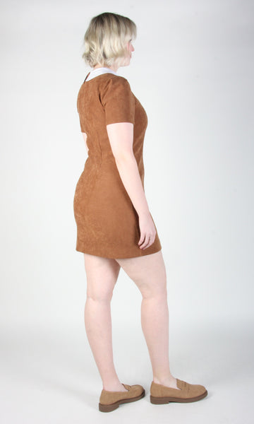 Peep Dress - Sepia