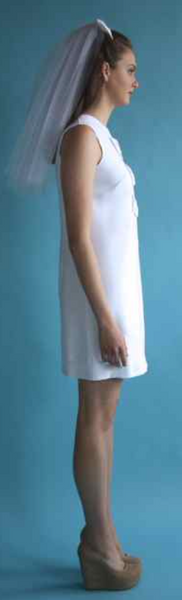 SS133 - 8 - Flutter Dress - White