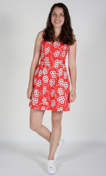 Starfrontlet Dress - Red Daisies