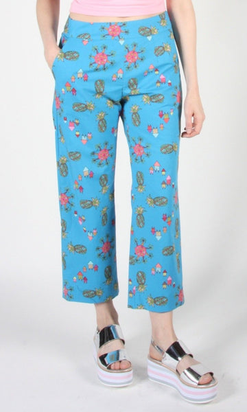 Tiecel Pant - Blue Pineapple Party