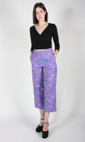 2 - Tiecel Pant - Purple Pineapple Party