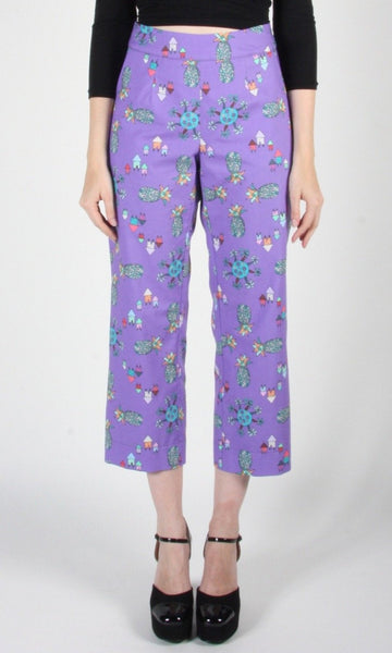 2 - Tiecel Pant - Purple Pineapple Party